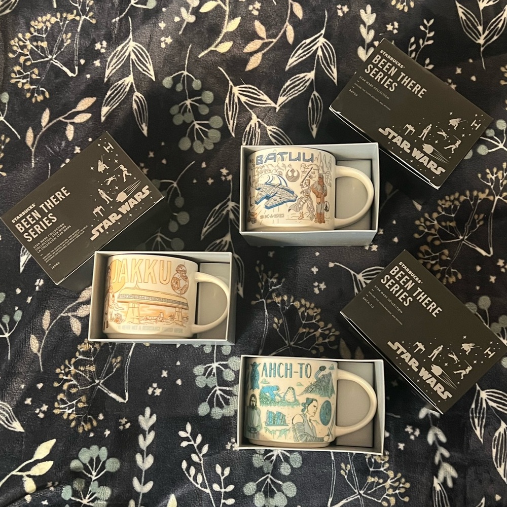 NWT. Star Wars Collection. Starbucks, Been There Series.“Jakku, Ahch-To, Batuu.”